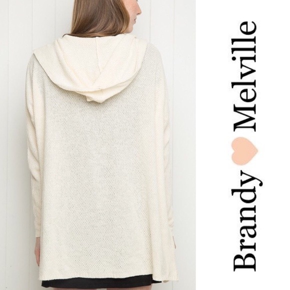Brandy Melville Cream Araya Hooded 